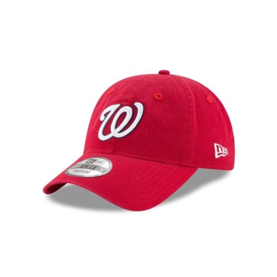 Washington Nationals Gorra | New Era MLB Core Fit 49forty Fitted Cap Mexico - Rojos